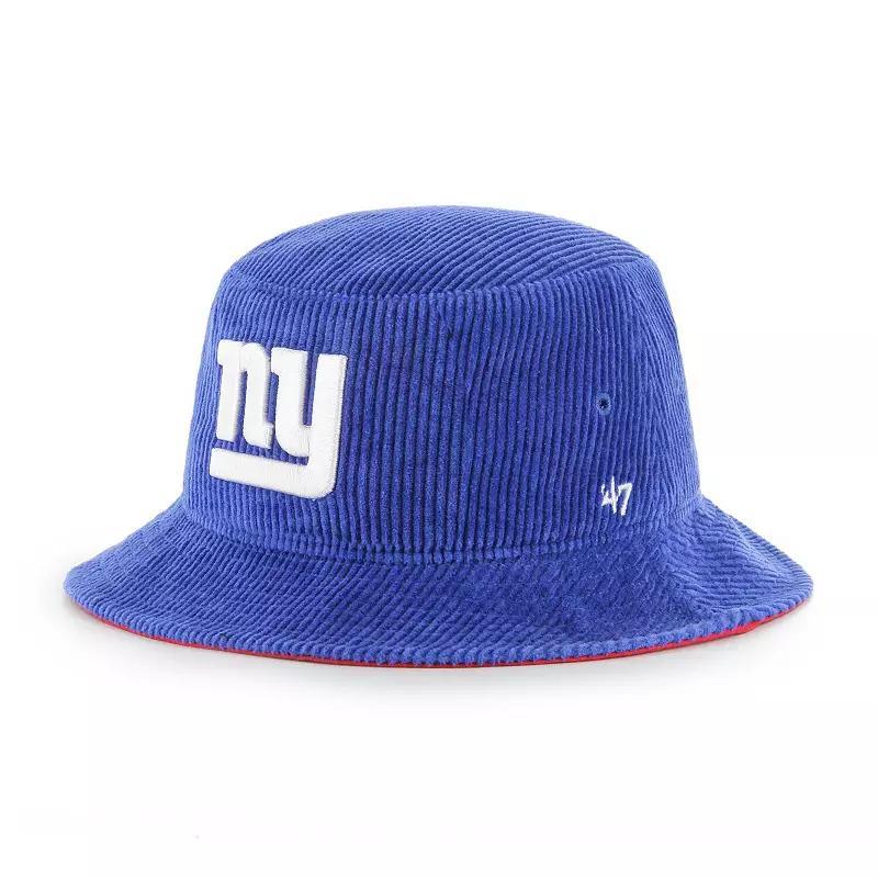 Mens 47 Brand Royal New York Giants Thick Cord Bucket Hat Product Image