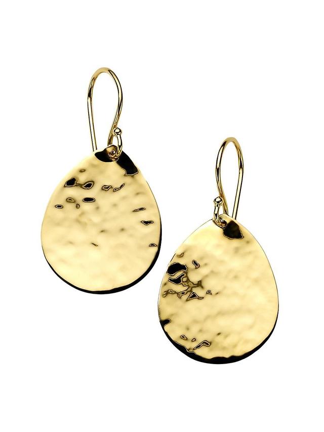 Womens Classico 18K Yellow Gold Large Teardrop Earrings Product Image