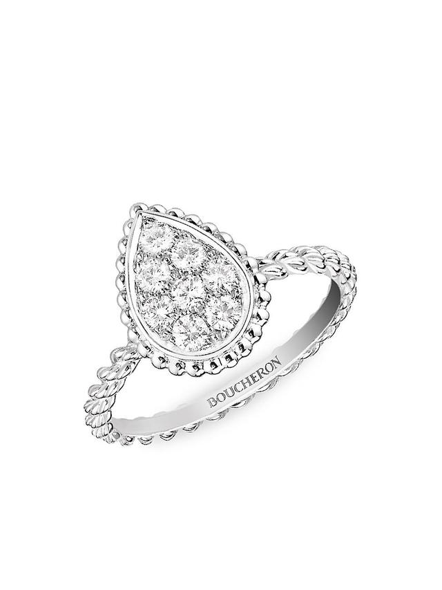 Womens Serpent Bohme 18K White Gold & Diamond Small Ring Product Image