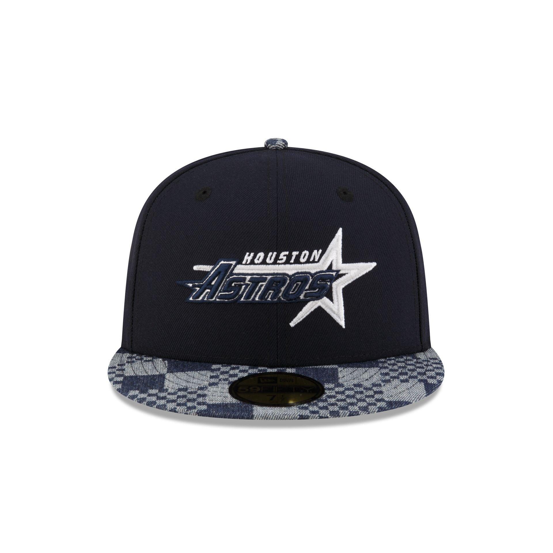 Houston Astros Pattern Denim 59FIFTY Fitted Hat Male Product Image