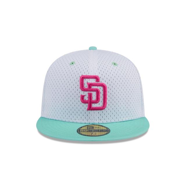 San Diego Padres Throwback Mesh 59FIFTY Fitted Hat Male Product Image