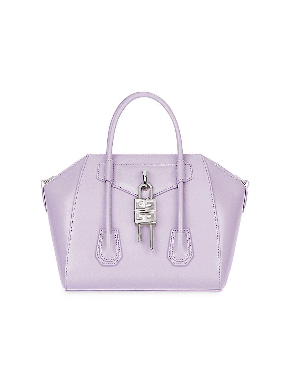 Givenchy Mini Antigona Lock Leather Satchel Product Image