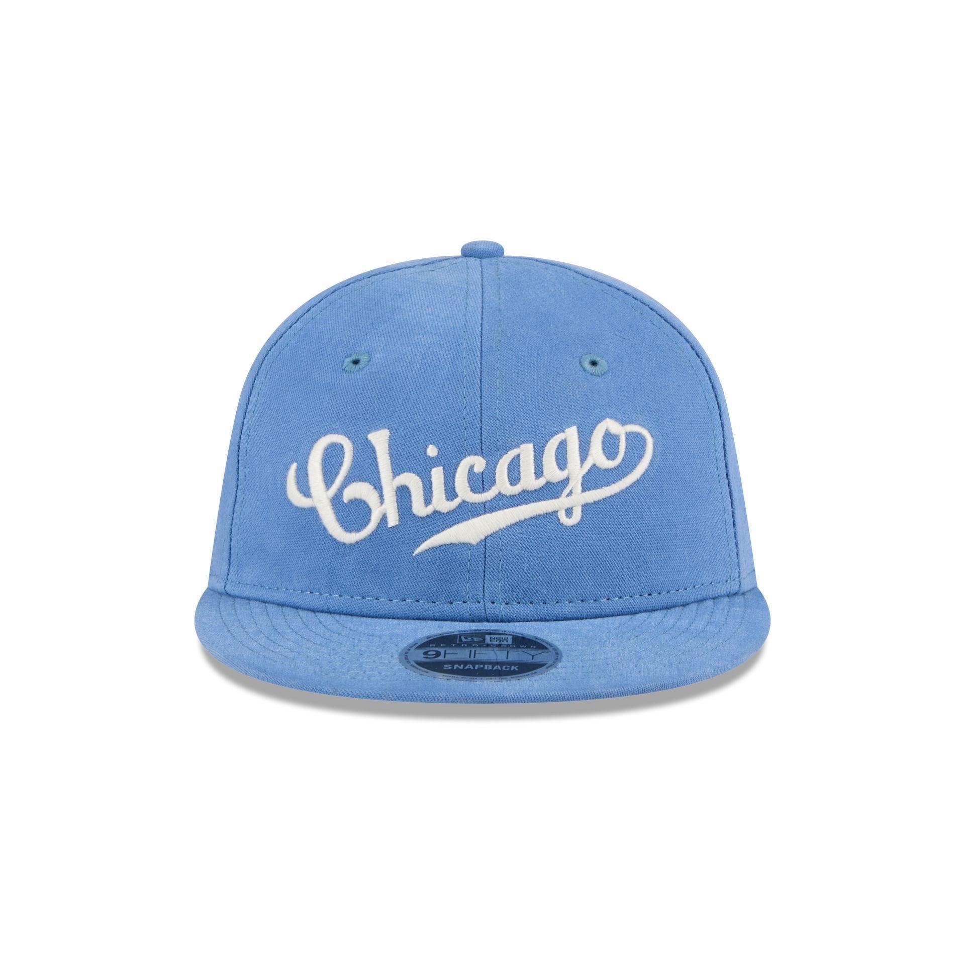 Chicago Cubs Vintage Retro Crown 9FIFTY Snapback Hat Male Product Image