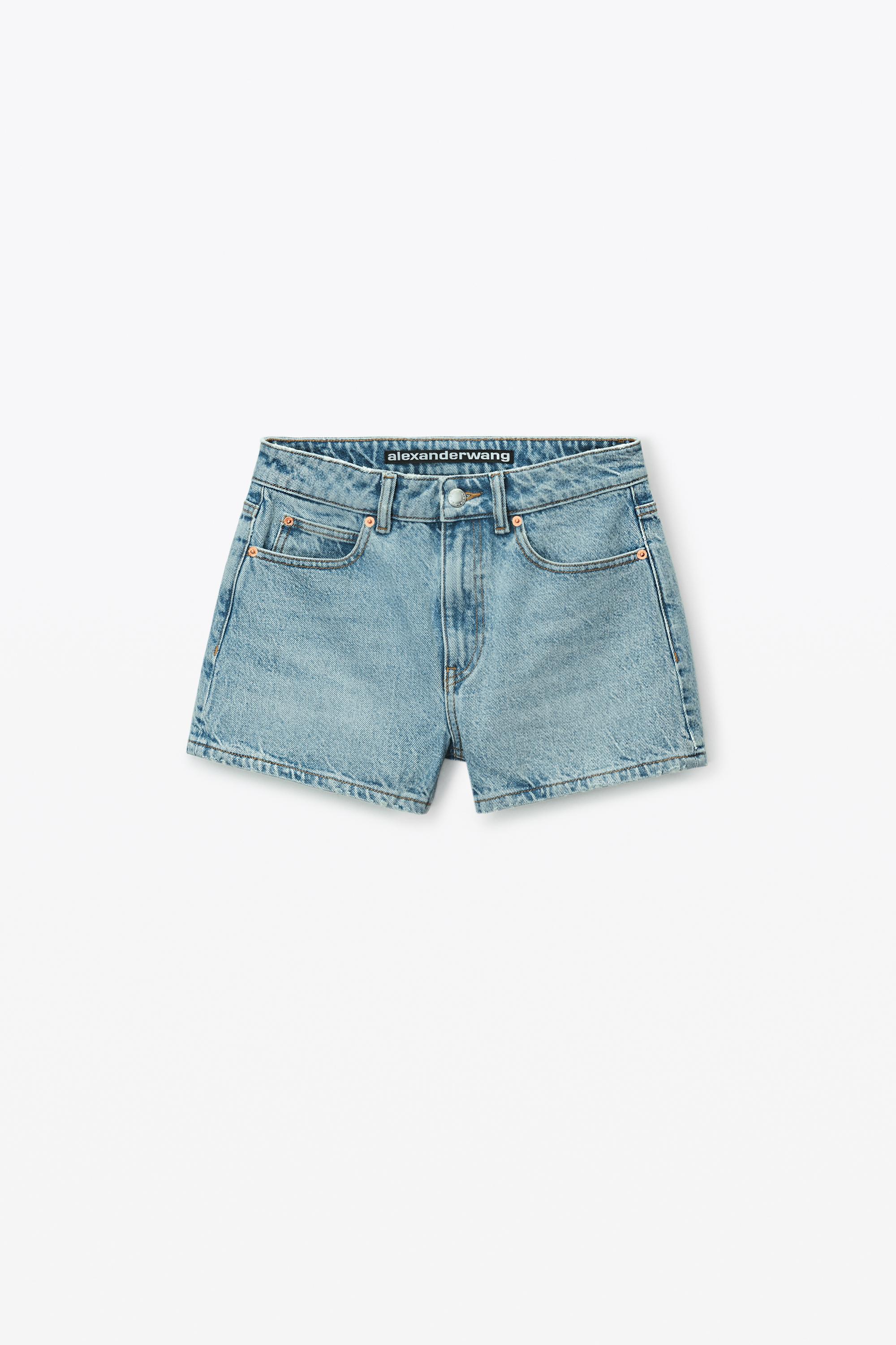 Shorty High-rise Short In Denim Product Image