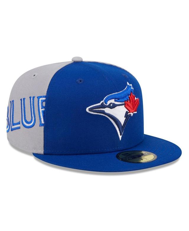 Mens New Era Royal/Gray Toronto Blue Jays Gameday Sideswipe 59FIFTY Fitted Hat Product Image