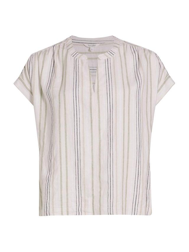 Splendid Wynne Stripe Linen Blend Top Product Image