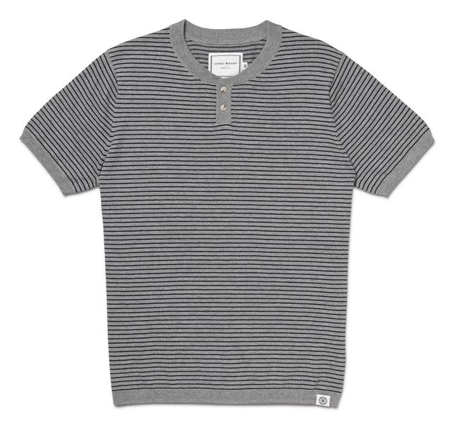 SeaWell™ Striped Knit Henley Tee Male Product Image