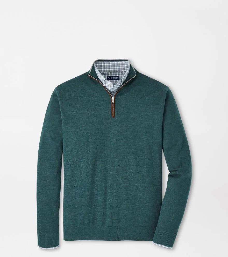 Peter Millar Mens Excursionist Flex Quarter-Zip | Color: Lacinato | Size: XXL Product Image