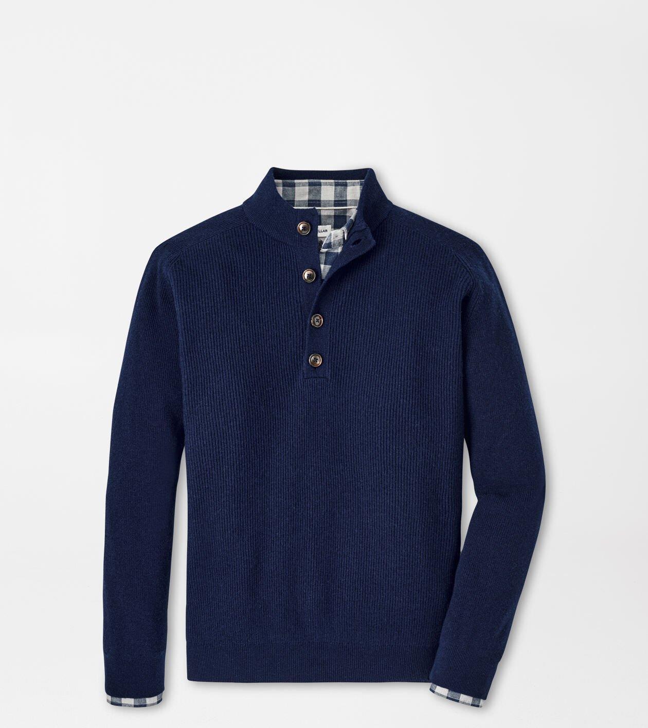 Ruxton Rib Button Mock Sweater Product Image