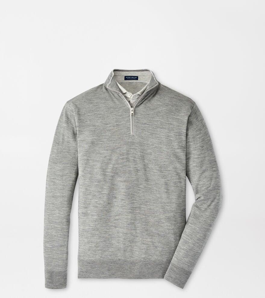 Peter Millar Crown Crafted Excursionist Flex Quarter Zip Merino Wool Blend Pullover Product Image