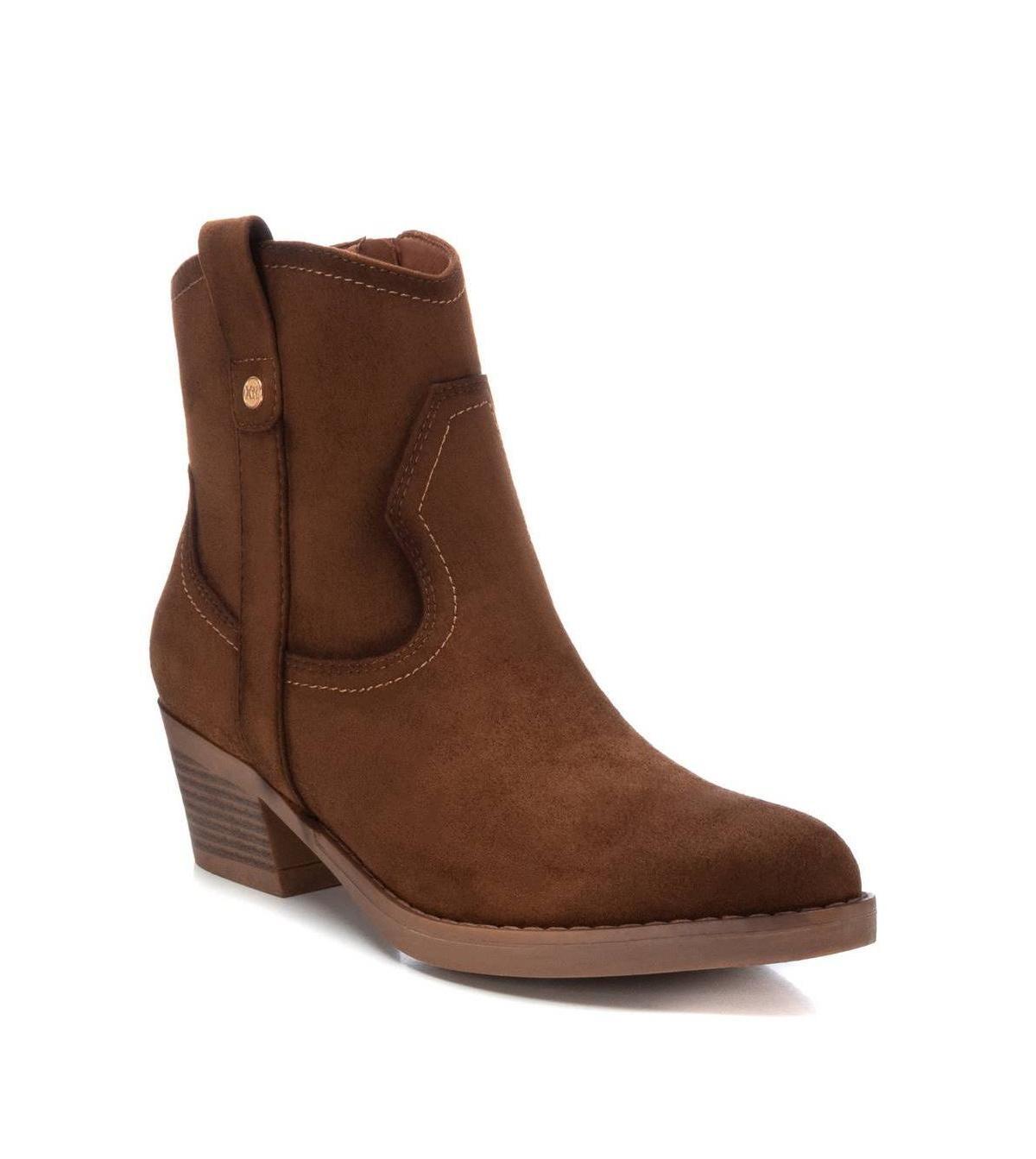 Womens Suede Italian Western Boots By Xti - Beige Product Image