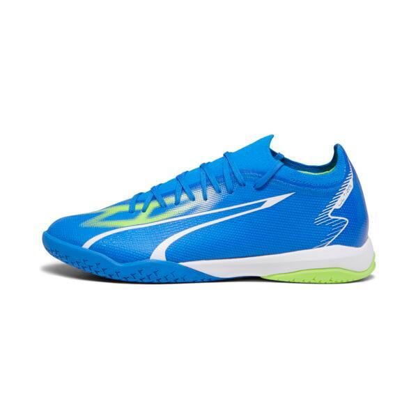 PUMA ULTRA MATCH Indoor Trainer Men's Soccer Cleats Shoes in Ultra Blue/White/Pro Green Product Image