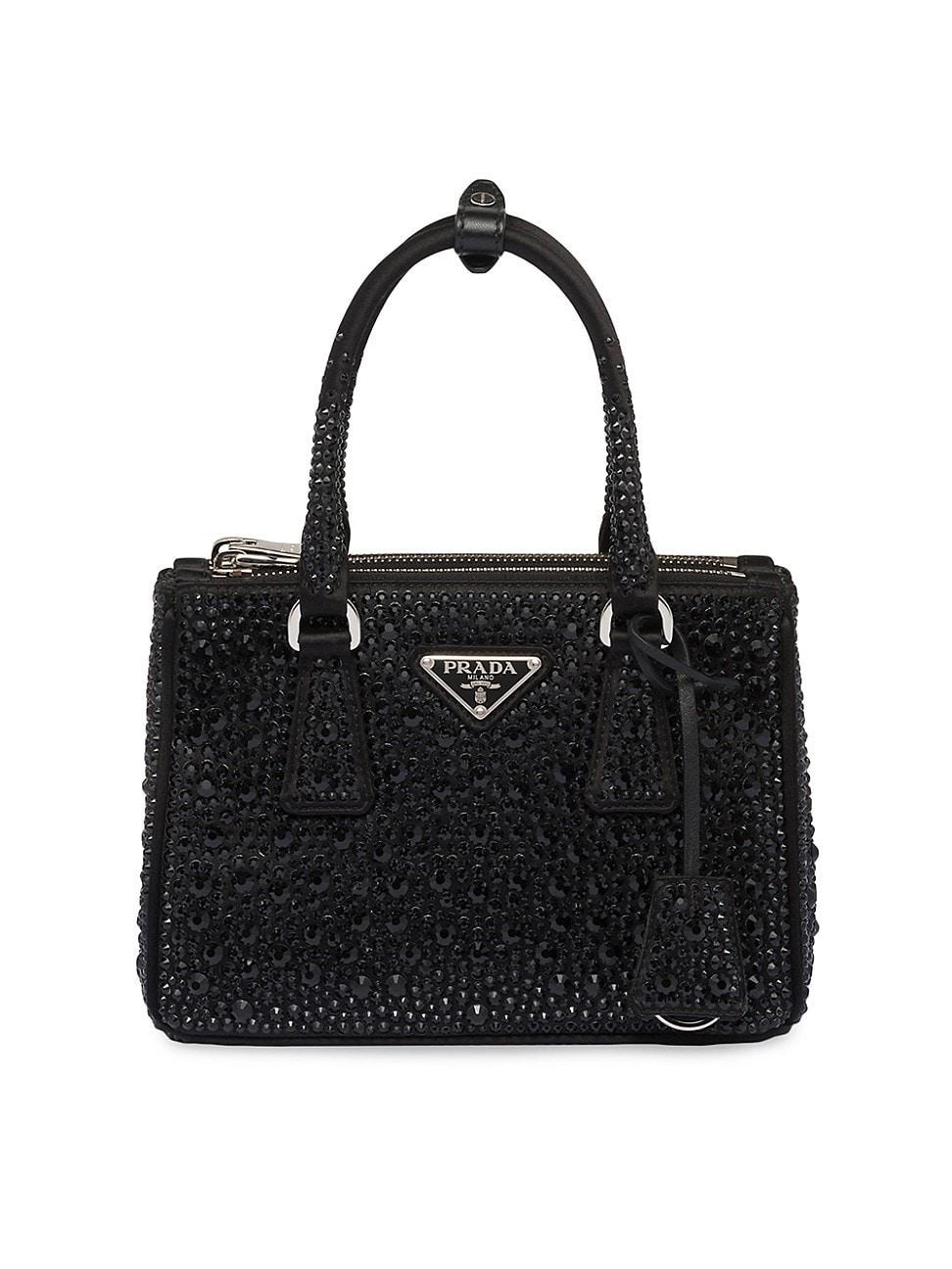 Womens Galleria Satin Mini Bag With Crystals Product Image