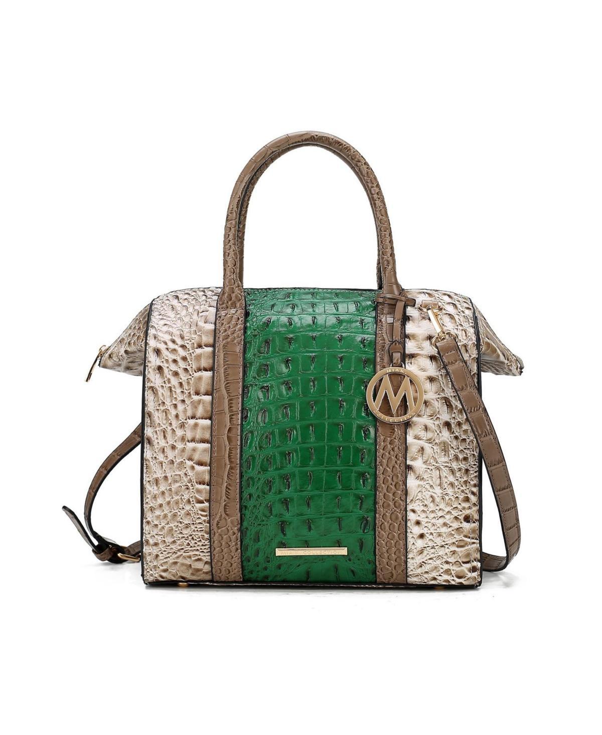 Mkf Collection Ember Faux Crocodile-Embossed Women s Satchel by Mia K Product Image