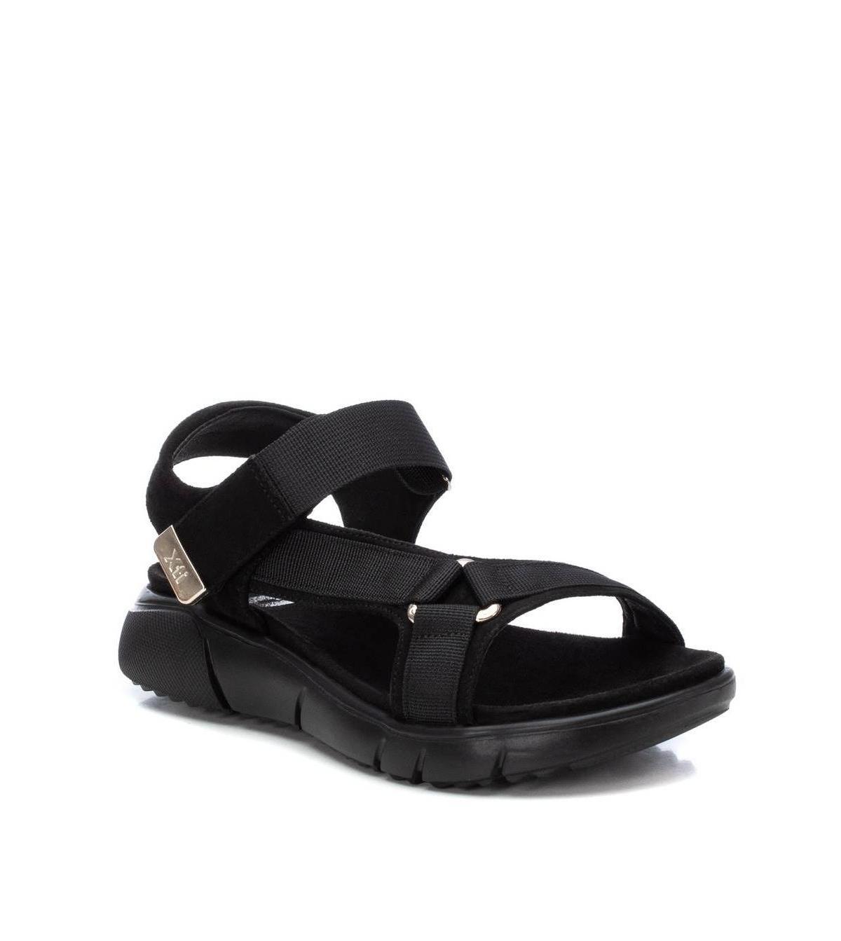 Xti Womens Suede Sandals Black Product Image