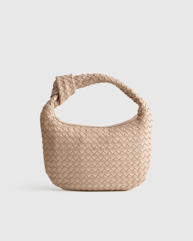 Italian Leather Handwoven Mini Hobo Bag Product Image