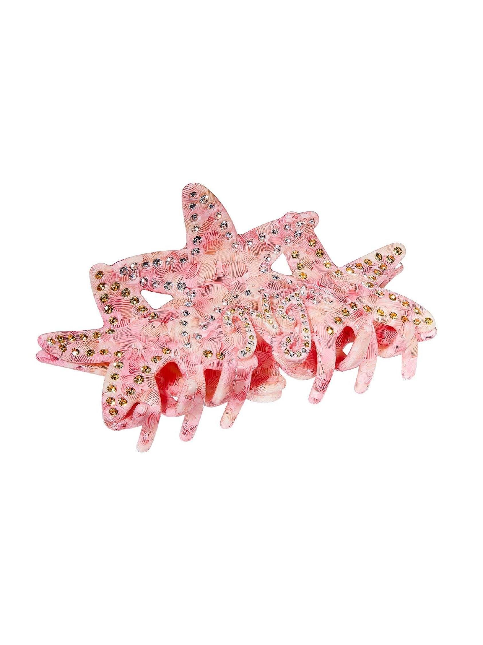 Paulina Crystal Star Claw Clip (Light Pink) Product Image