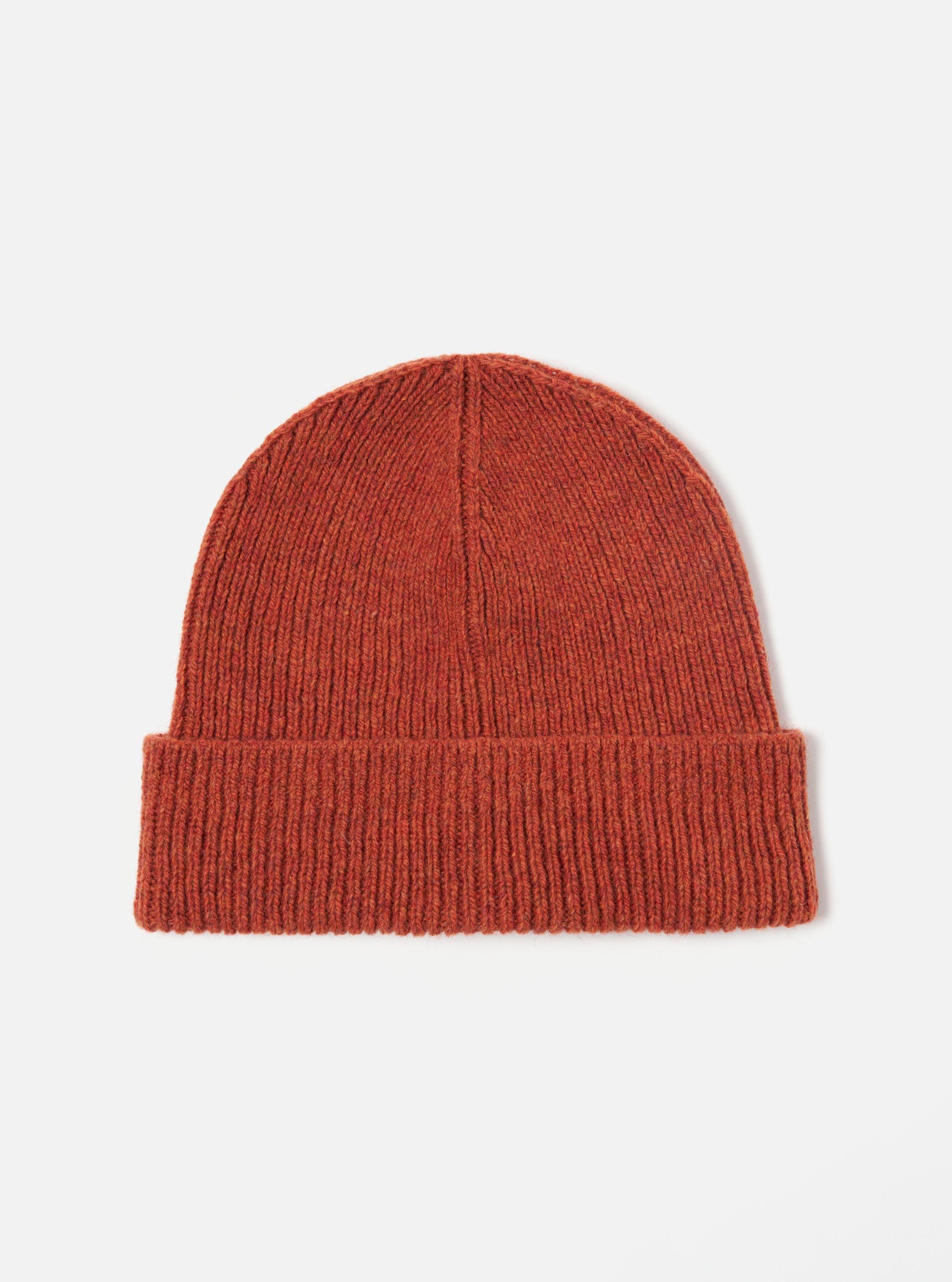 Universal Works Watch Cap in Orange Eco Wool Product Image