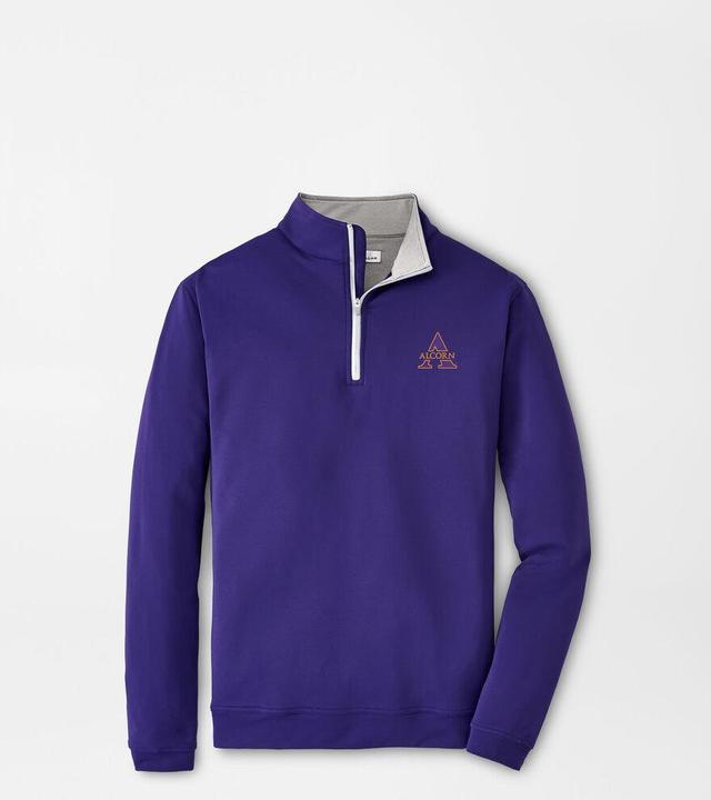 Peter Millar Mens Alcorn State Perth Performance Quarter-Zip | Color: Purple | Size: XXL Product Image