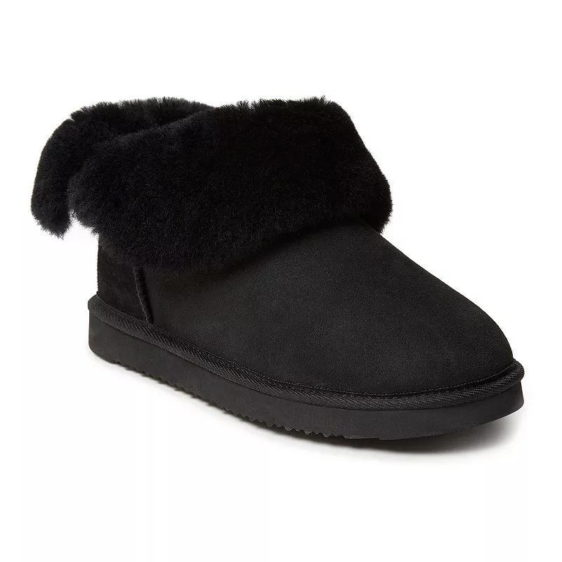 Fireside By Dearfoams Perth Wool-Lined Foldover Womens Boot Slippers Product Image