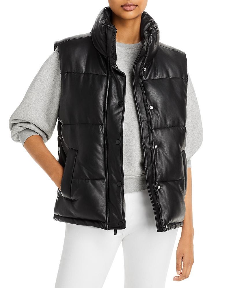 Marc New York Performance Faux Leather Puffer Vest Product Image