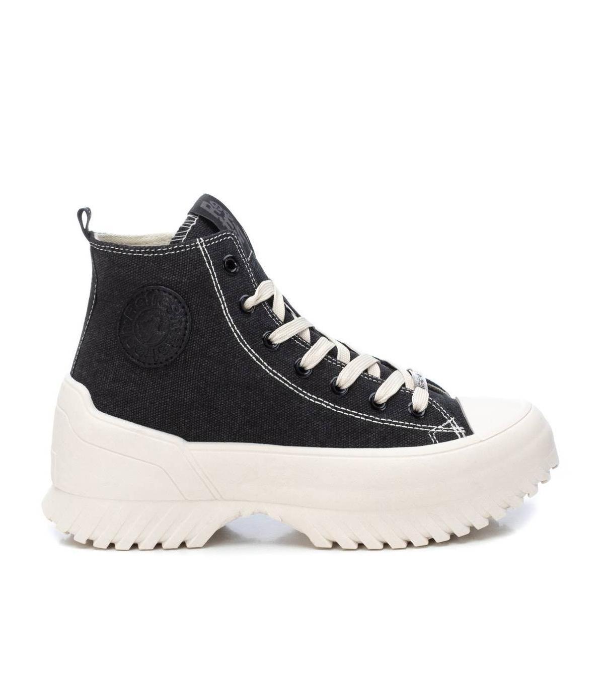 Xti Womens Canvas Platform High-Top Sneakers By Product Image