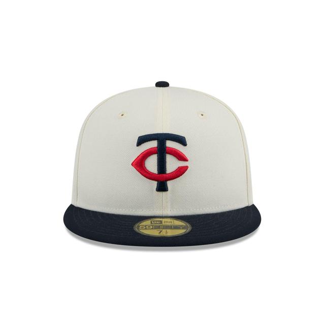 Minnesota Twins Chrome 59FIFTY Fitted Hat Male Product Image