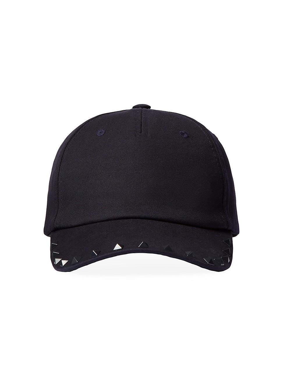 Mens Rockstud Cotton Baseball Cap With Stud Appliqu Product Image