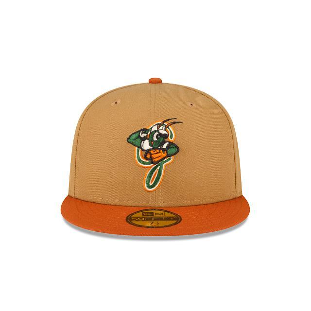 Greensboro Grasshoppers Wheat 59FIFTY Fitted Hat Male Product Image