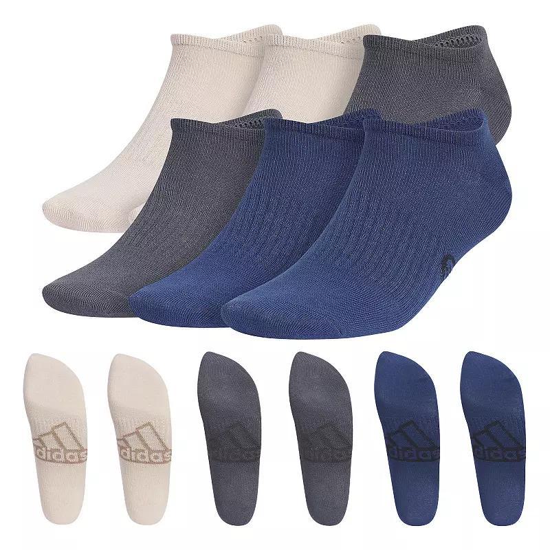 Mens adidas 6-Pack Superlite Classic No-Show Socks Product Image