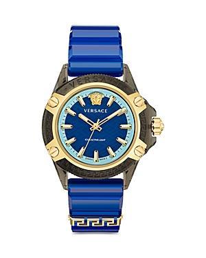 Versace Mens Swiss Icon Active Black Silicone Strap Watch 42mm Product Image