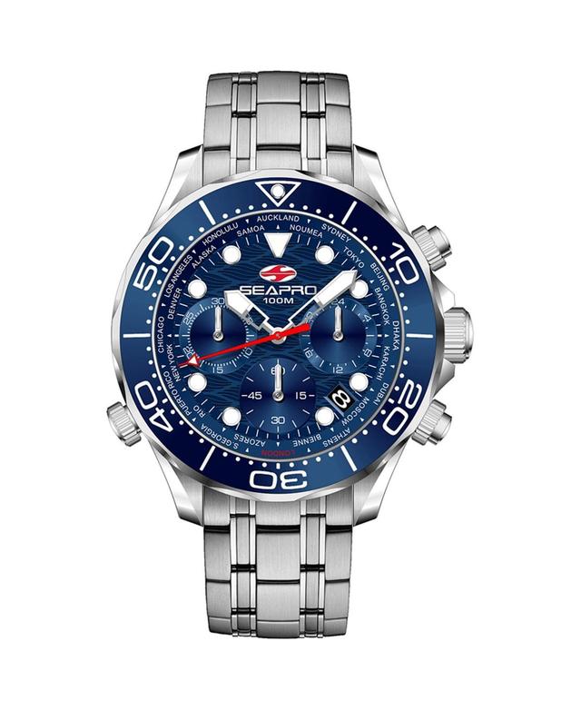 Seapro Mens Mondial Timer Blue Dial Watch - SP0152 - Blue Product Image