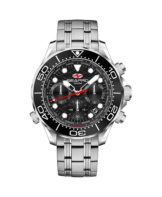 Seapro Mens Mondial Timer Black Dial Watch - SP0150 - Black Product Image