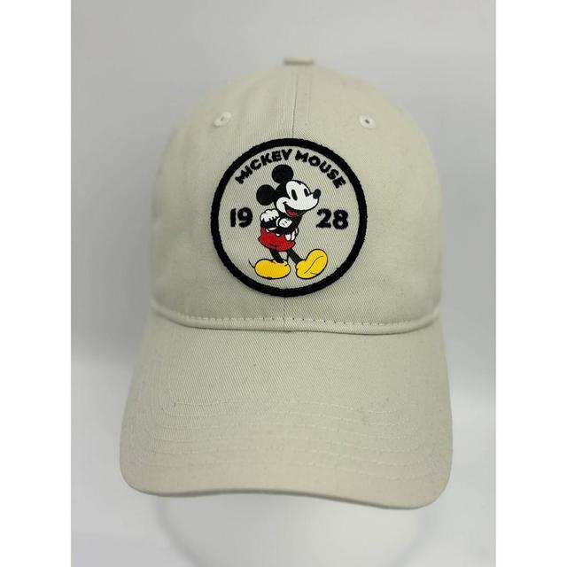 Mens Solid Cotton Mickey Mouse Baseball Hat - Tan Product Image