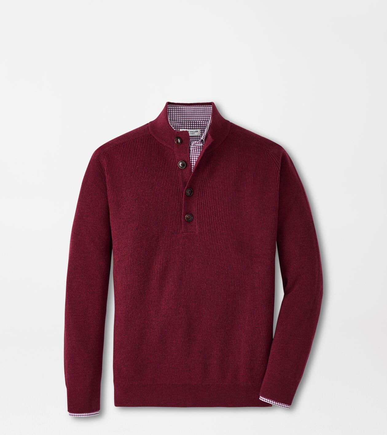 Ruxton Rib Button Mock Sweater Product Image