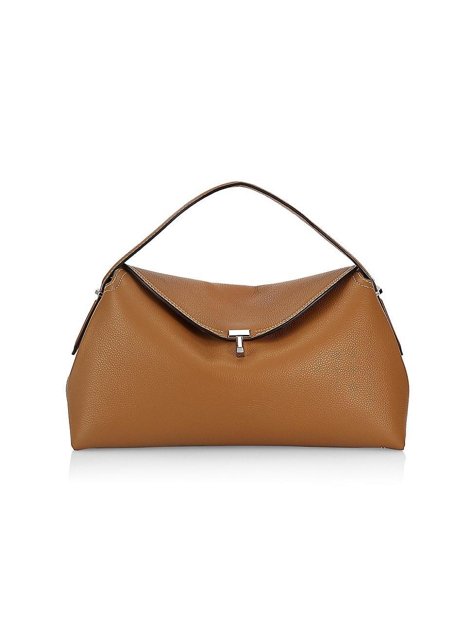 T-Lock Leather Top-Handle Bag Product Image