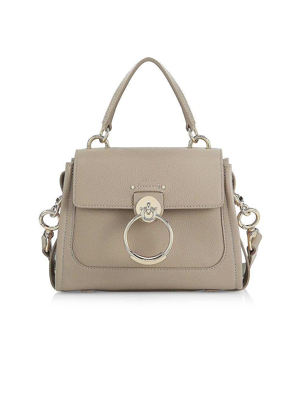 Chlo Mini Tess Leather & Suede Top Handle Bag Product Image