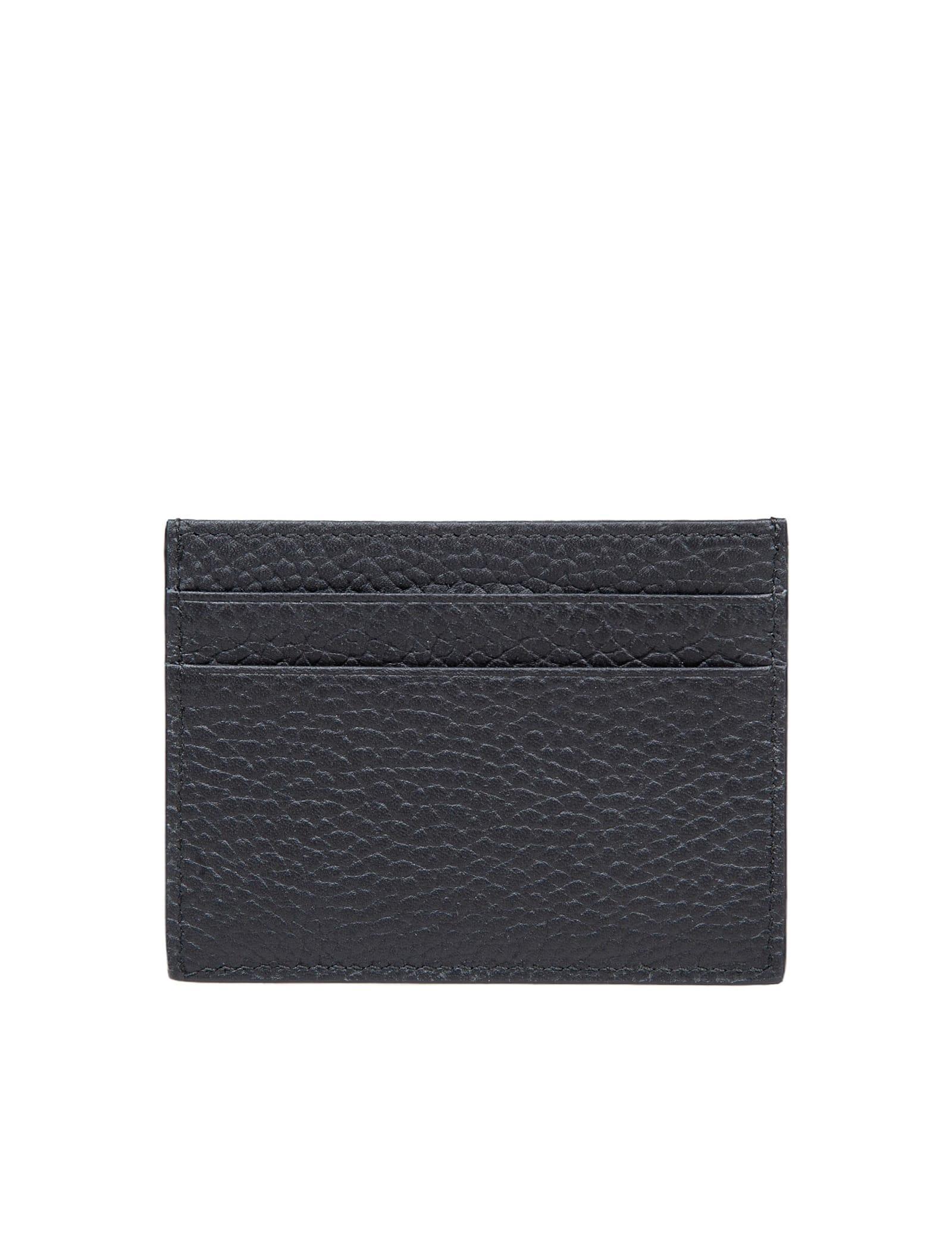 Leather Card Holder Color Black Product Image