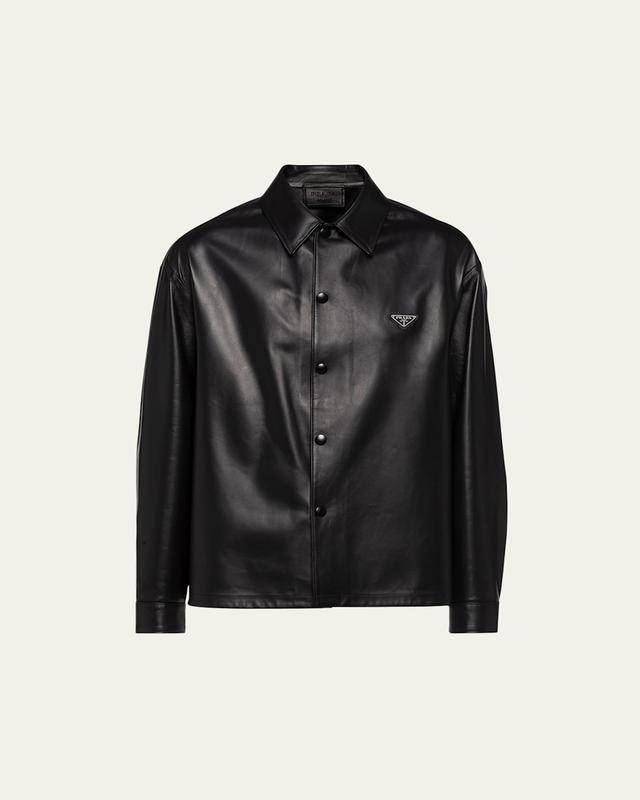 Mens Nappa Leather Shirt Product Image