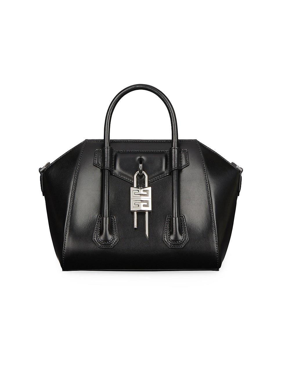 Givenchy Mini Antigona Lock Leather Satchel Product Image