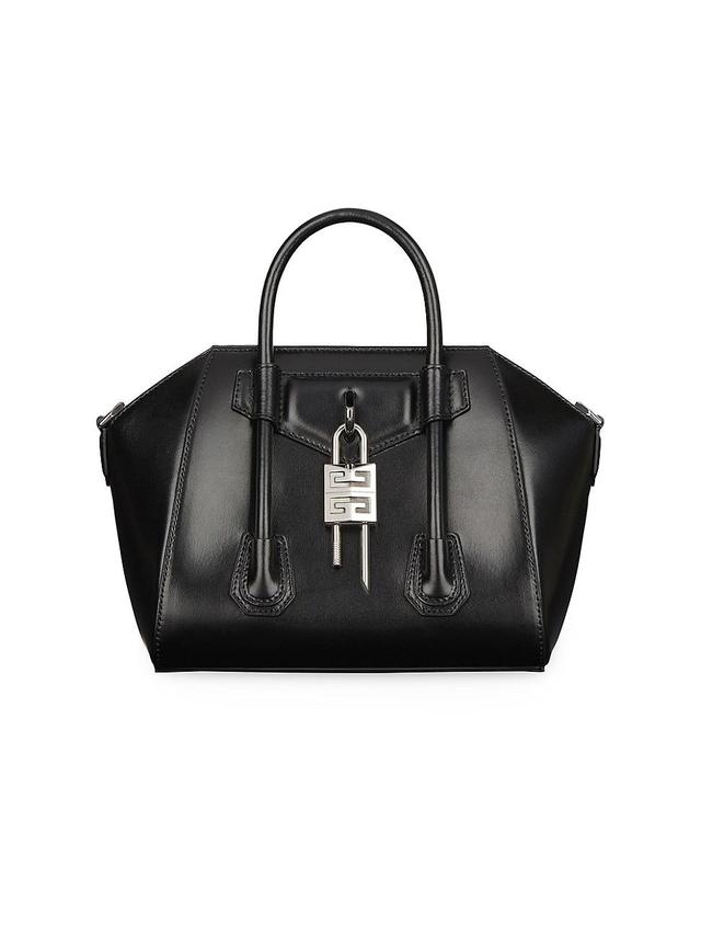 Antigona Lock Mini Top Handle Bag in Box Leather Product Image