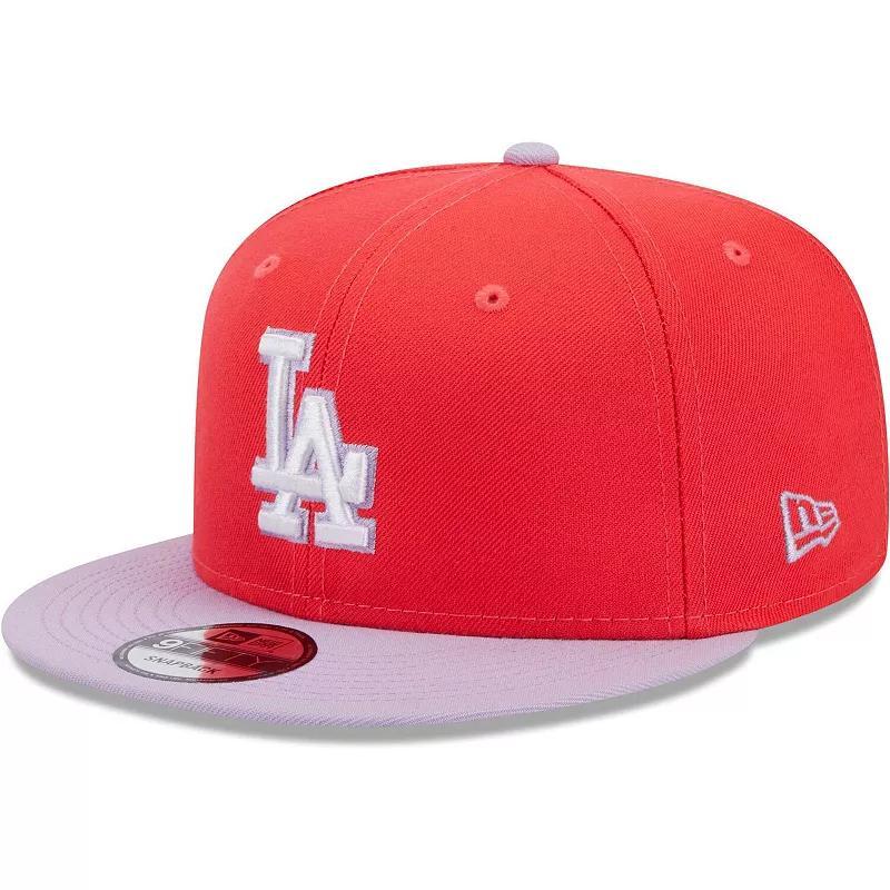 Mens New Era /Purple Los Angeles Dodgers Spring Basic Two-Tone 9FIFTY Snapback Hat Product Image