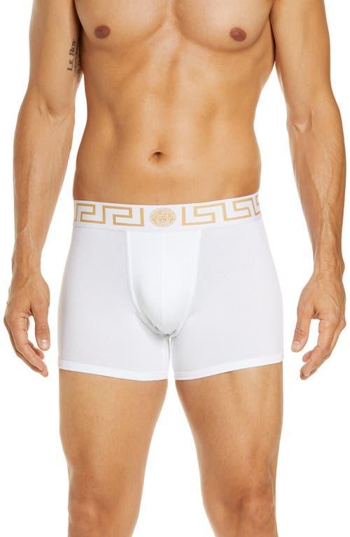 Versace Long Stretch Cotton Trunks Product Image