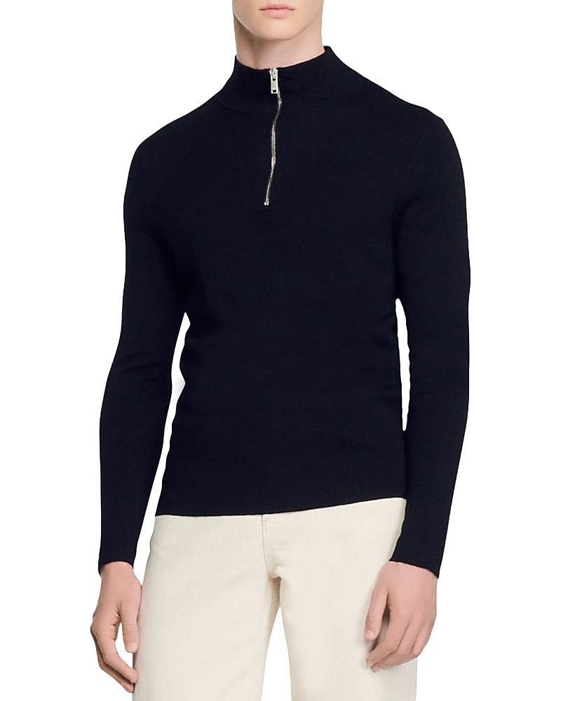 Sandro Wool Half Zip Sweater Product Image