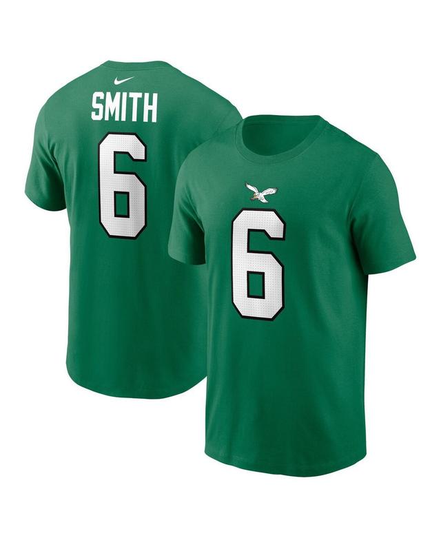 Mens Nike DeVonta Smith Kelly Green Philadelphia Eagles Alternate Player Name and Number T-shirt Product Image