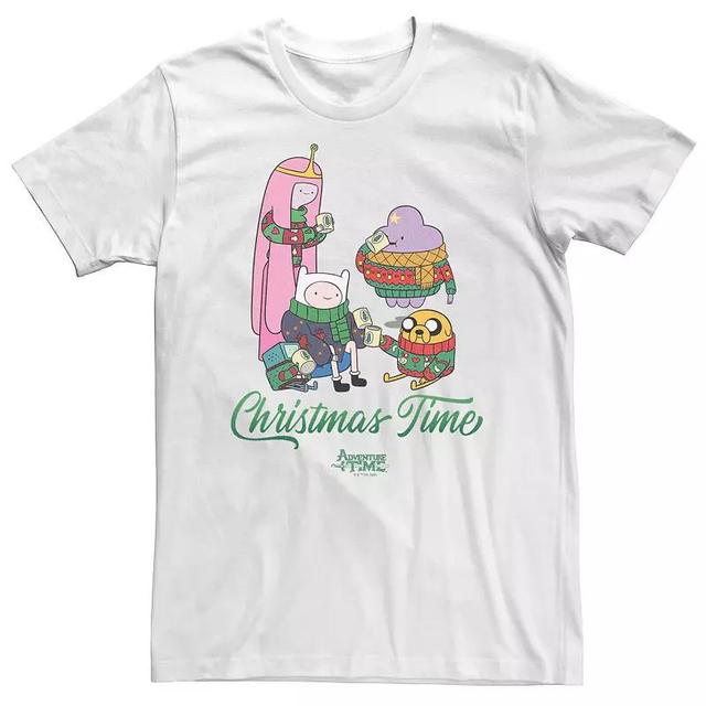 Big & Tall Adventure Time Holidays Christmas Time Season Friends Tee, Mens Product Image