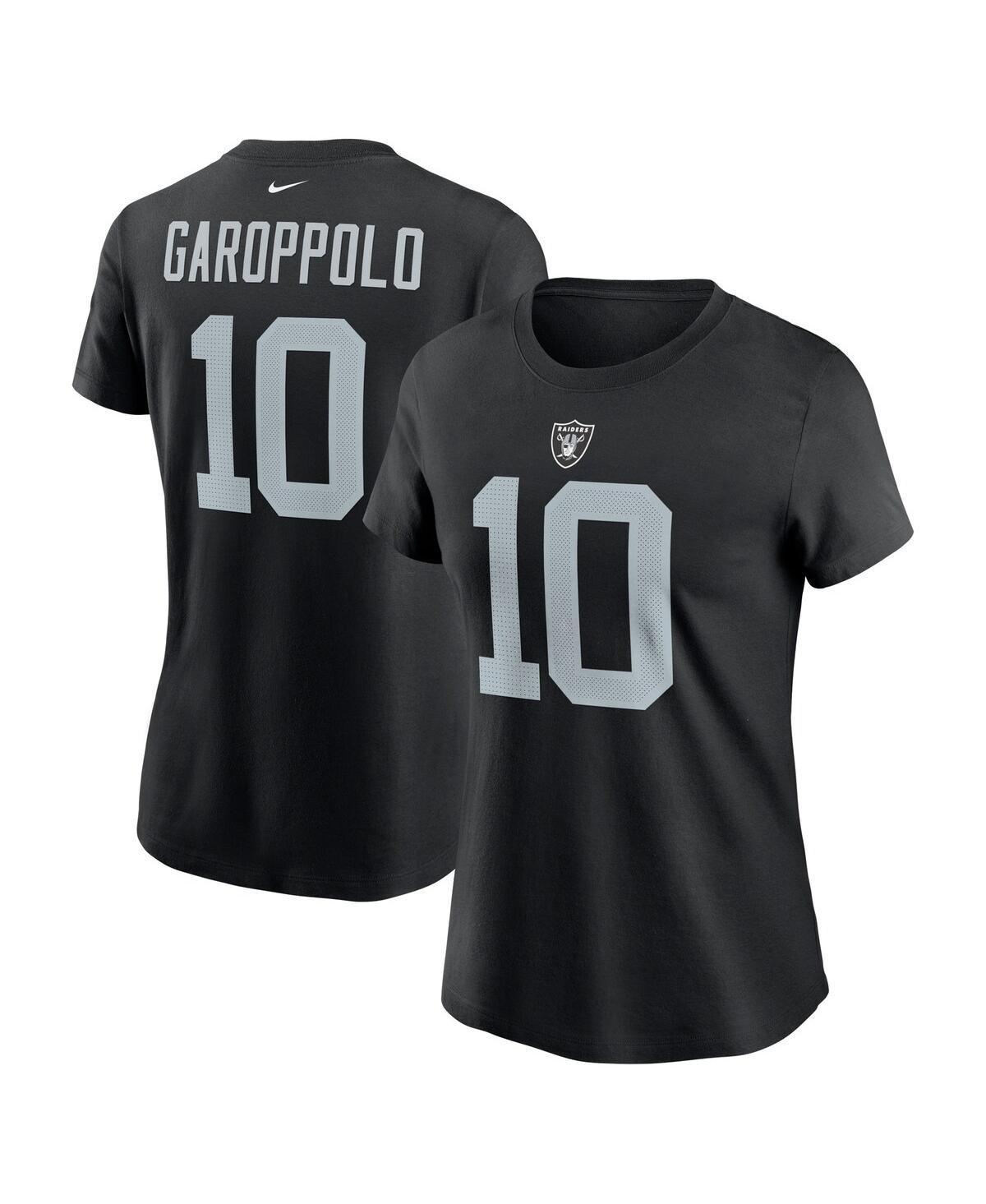 Womens Nike Jimmy Garoppolo Black Las Vegas Raiders Player Name & Number T-Shirt Product Image