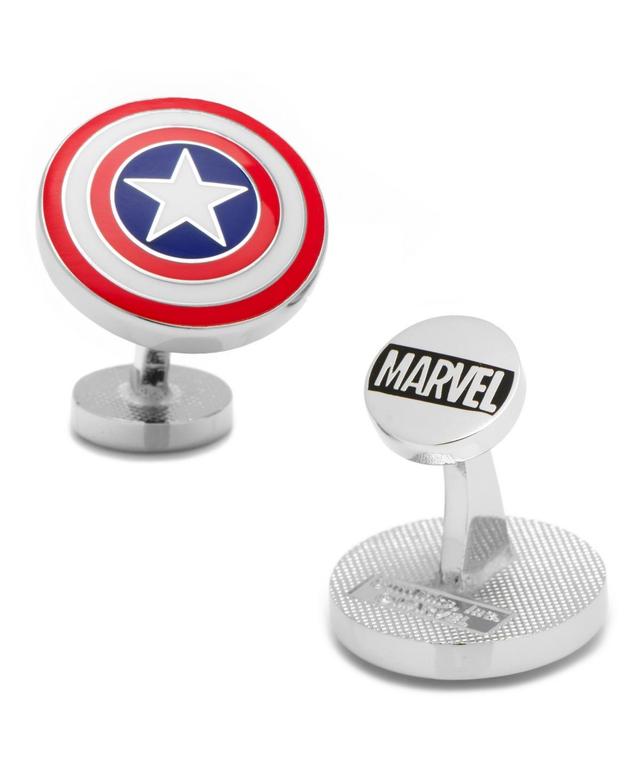 Mens Cuff Links, Inc. Marvel Captain America Shield Cuff Links Product Image