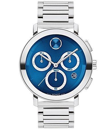 Movado Bold Mens Evolution 2.0 Quartz Chronograph Stainless Steel Bracelet Watch Product Image