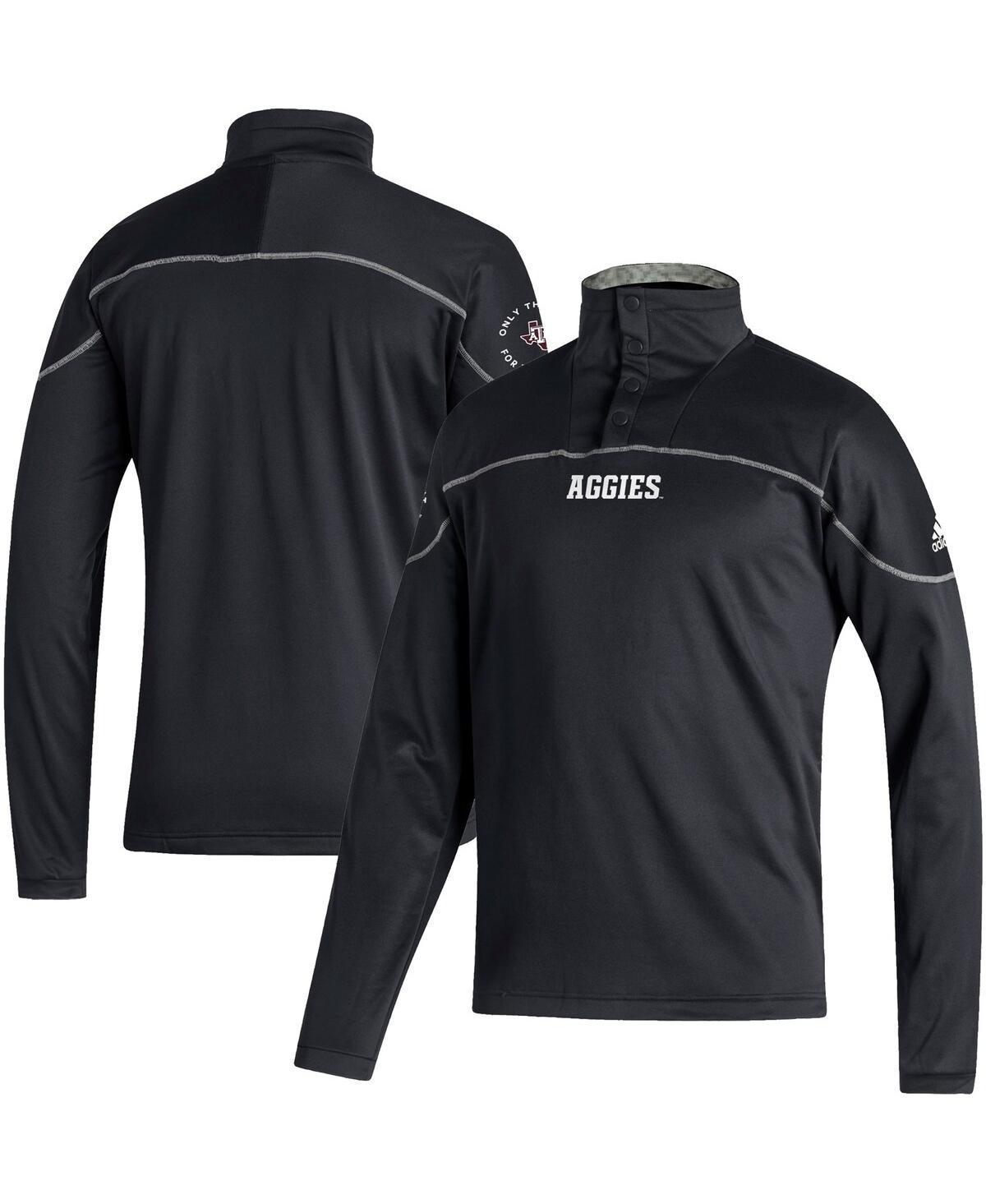 Mens adidas Texas A&M Aggies AEROREADY Knit Quarter-Snap Jacket Product Image